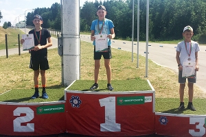 Юныя біятланісты заваявалі два медалі абласнога першынства<br />