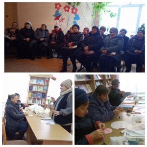 
 В д. Заднево Толочинского района для граждан «серебряного возраста» 22 ноября прошло выездное мероприятие.  